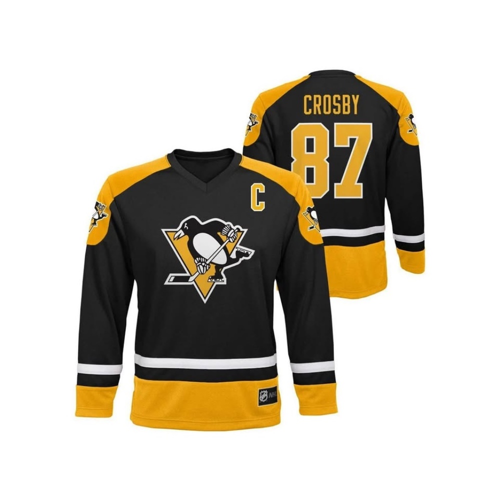 BRAND NEW boy girl nhl NHL pittsburgh penguins sidney crosby jersey size S / M